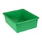Romanoff Double Stowaway Storage Tote Tray, Green, Polypropylene, 3 PK 13105 - alternate 2